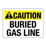 ANSI CAUTION Buried Gas Line